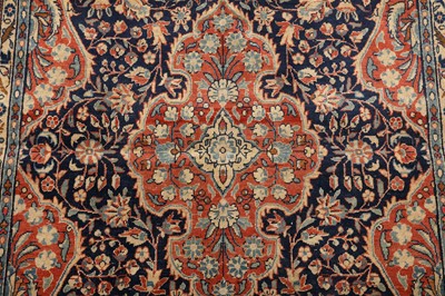 Lot 64 - A FINE KASHAN RUG, CENTRAL PERSIA