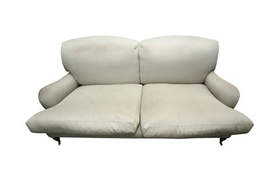 Lot 494 - A HOWARD STYLE GEORGE SHERLOCK EXTENDED TWO SEATER SOFA