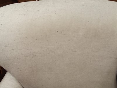 Lot 494 - A HOWARD STYLE GEORGE SHERLOCK EXTENDED TWO SEATER SOFA