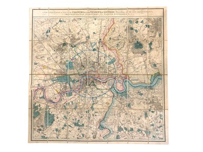 Lot 240 - Wyld (James, pub.) A New Topographical Map Of The Country In The Vicinity Of London
