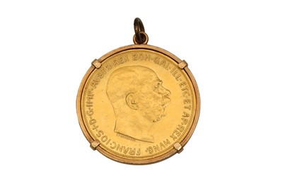 Lot 173 - A 1915 AUSTRIAN 100 CORONA GOLD COIN