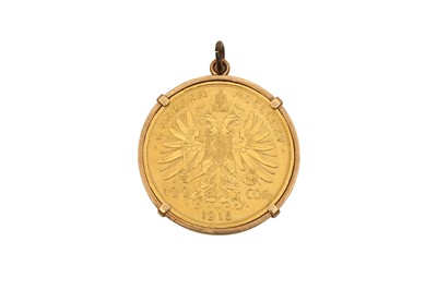 Lot 173 - A 1915 AUSTRIAN 100 CORONA GOLD COIN