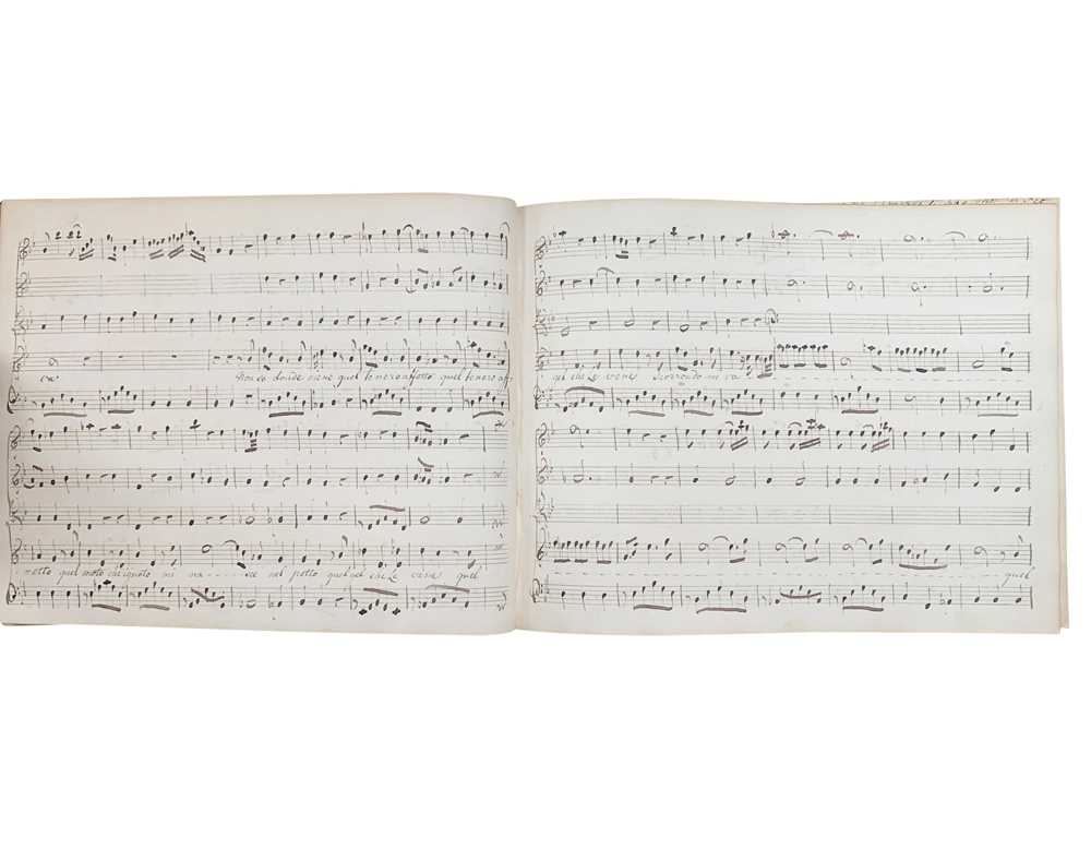 Lot 45 - Musical Manuscript.Operas and Oratorios, [c.1790]