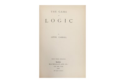 Lot 47 - Presentation Copy. Carroll. Game of Logic