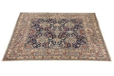 Lot 26 - AN EXREMELY FINE PART SILK NAIN RUG, CENTRAL PERSIA