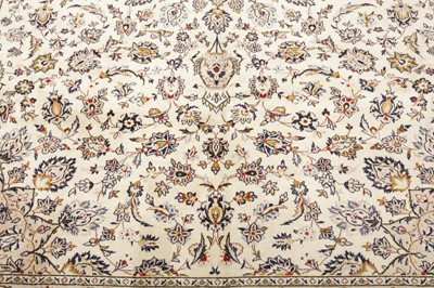 Lot 90 - A FINE KASHAN CARPET, CENTRAL PERSIA