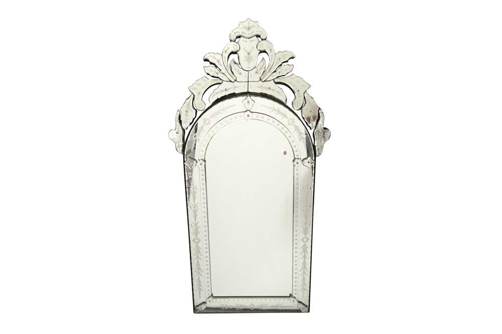 Lot 372 - A VENETIAN-STYLE SECTIONAL MIRROR