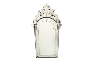 Lot 372 - A VENETIAN-STYLE SECTIONAL MIRROR