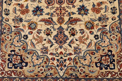 Lot 16 - AN EXTREMELY FINE PART SILK ISFAHAN RUG, CENTRAL PERSIA