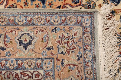 Lot 16 - AN EXTREMELY FINE PART SILK ISFAHAN RUG, CENTRAL PERSIA