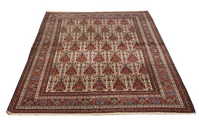 Lot 79 - A FINE ABADEH RUG WITH SALEH-SULTAN DESIGN, WEST PERSIA