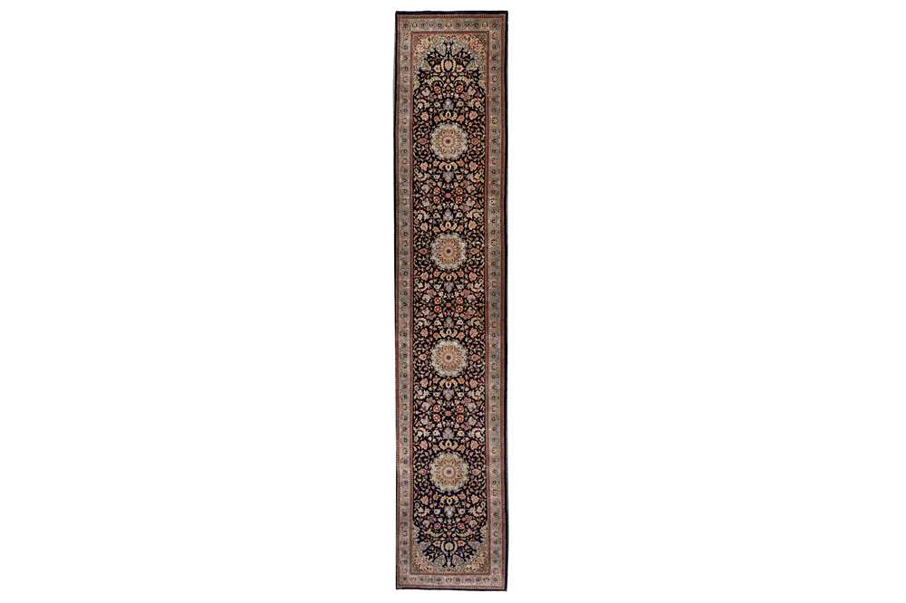 Lot 59 - A VERY FINE SAROUK RUNNER, WEST PERSIA