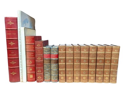 Lot 185 - Strickland. Lives of the Queens of England, and other bindings.