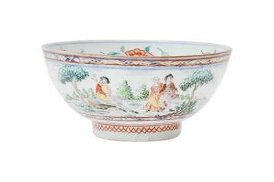 Lot 275 - A CHINESE DUTCH-DECORATED BOWL.