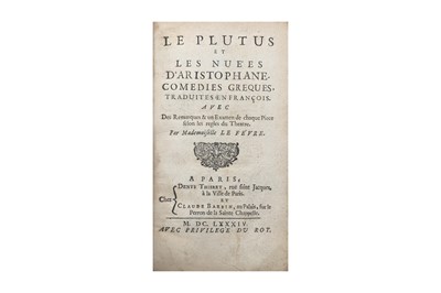 Lot 51 - Signature of James Boswell (the Younger). Le Fevre: Le Plutus. 1684