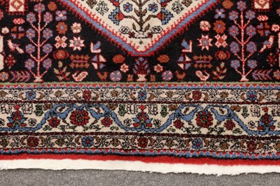 Lot 92 - A FINE ABADEH RUG, WEST PERSIA