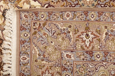 Lot 105 - AN EXTREMELY FINE PART SILK ISFAHAN RUG, CENTRAL PERSIA