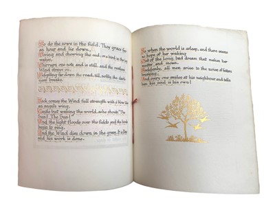 Lot 107 - Illuminated manuscript.- Kipling (Rudyard) The Dawn Wind