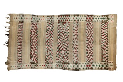 Lot 443 - A PART KILIM AND PART EMBROIDERED CARPET