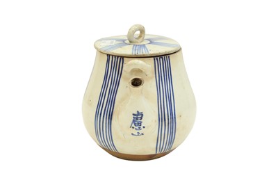 Lot 488 - A JAPANESE POTTERY TEAPOT