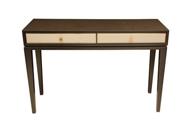 Lot 262 - A TWO-DRAWER CONSOLE TABLE