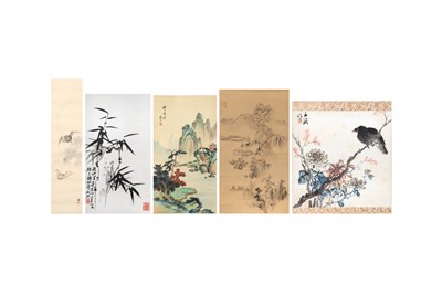 Lot 150 - A GROUP OF CHINESE SCROLL PAINTINGS AND PRINTS.