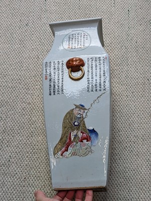 Lot 433 - A PAIR OF CHINESE FAMILLE ROSE 'WU SHUANG PU' VASES.