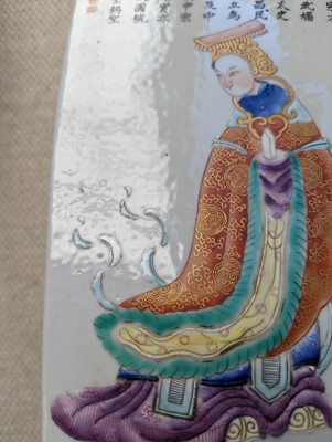 Lot 433 - A PAIR OF CHINESE FAMILLE ROSE 'WU SHUANG PU' VASES.