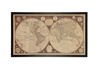 Lot 308 - PURE WHITE LINES, A WORLD MAP PRINT