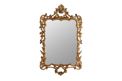 Lot 285 - A BAROQUE STYLE GILTWOOD MIRROR