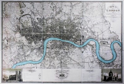 Lot 36 - Greenwood (C. & J.) Map of London, from an Actual Survey Made in the Years 1824, 1825, & 1826