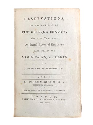 Lot 191 - Gilpin. Observations, 2 vol. 1786