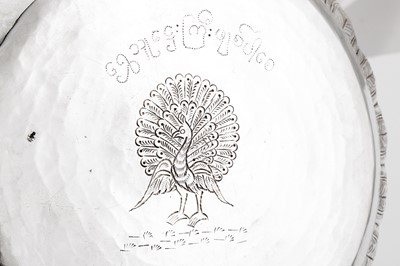 Lot 380 - An early 20th century Burmese unmarked silver bowl, Rangoon circa 1930