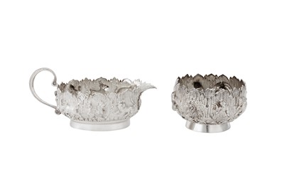 Lot 376 - An early 20th century Burmese unmarked silver strawberry set, Lower Burma circa 1920