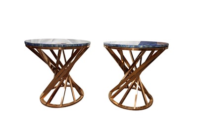 Lot 504 - A PAIR OF CONTEMPORARY OCCASIONAL TABLES