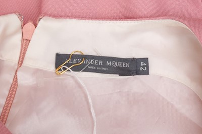 Lot 40 - Alexander McQueen Pink Cape Back Mini Dress - Size 42