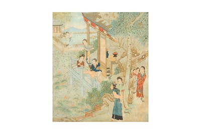 Lot 148 - TWO CHINESE PICTURES OF LADIES.