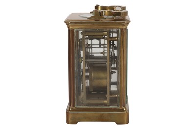 Lot 88 - A BRASS CARRIAGE CLOCK, EARLY 20TH CENTURY
