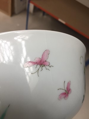 Lot 170 - A CHINESE FAMILLE ROSE 'BITTER MELON' BOWL.