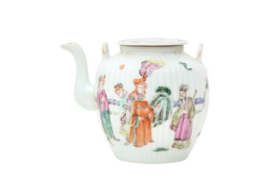 Lot 178 - A CHINESE FAMILLE-ROSE TEAPOT AND COVER