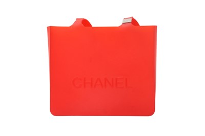 Lot 20 - Chanel Red Logo Jelly Mini Tote