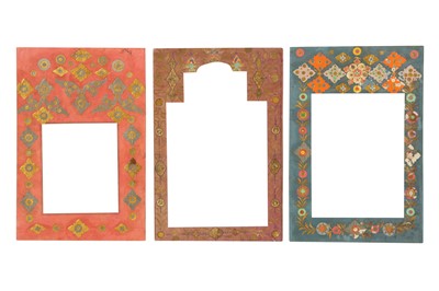 Lot 87 - SIX DECORATED DÉCOUPAGED BORDERS FROM THE NASIR AL-DIN SHAH ALBUM