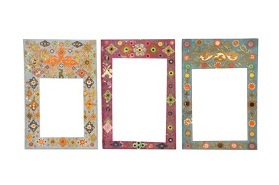 Lot 87 - SIX DECORATED DÉCOUPAGED BORDERS FROM THE NASIR AL-DIN SHAH ALBUM
