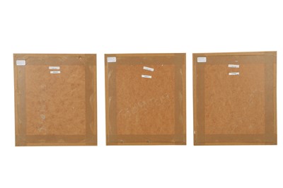 Lot 88 - THREE TINTED DRAWINGS IN THE STYLE OF HOSSEIN BEHZAD (1894 - 1968)