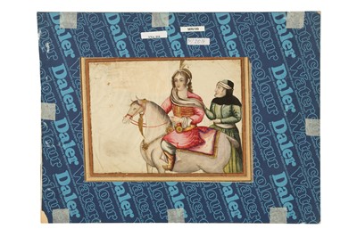 Lot 23 - A LARGE ALBUM PAGE WITH FIGURAL STUDIES