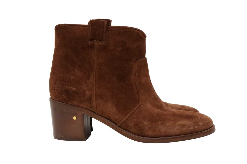 Lot 69 - Laurence Dacade Brown Heeled Ankle Boot - Size 38