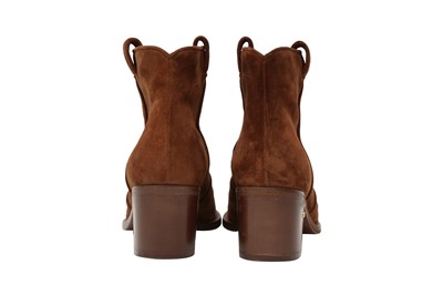 Lot 69 - Laurence Dacade Brown Heeled Ankle Boot - Size 38