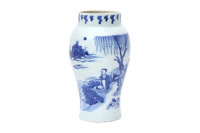 Lot 270 - A CHINESE BLUE AND WHITE JAR