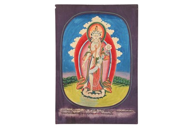 Lot 300 - TEN NEPALESE DEVOTIONAL PAINTINGS FROM A DISPERSED ALBUM