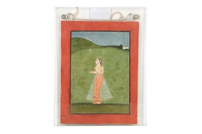 Lot 220 - TWO STANDING PORTRAITS OF INDIAN MAIDENS